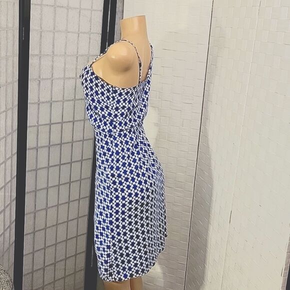 BRAND NEW BANANA REPUBLIC TIE-SHOULDER GEOMETRIC DRAPE DRESS - Picture 7 of 13